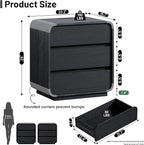 Black Night Stand Set of 2 - Image 3