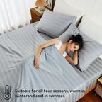 Cotton Flat Sheets Only, 600 TC 100% Cotton Flat Sheet Top Sheet Only, Twin - Image 7