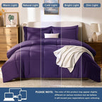 CozyLux Full Size Comforter Sets Purple - Image 5