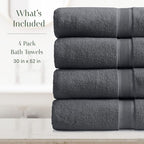 Springtree Home Luxury Viscose from Bamboo Bath Towel Set of 4 | 35% Viscose - Image 2