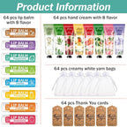 AZEN 64 Sets Bulk Gifts, Hand Cream and Lip Balm Bulk Set - Image 2