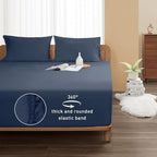 Sunflower Queen Fitted Sheet, 1-Piece Deep Pocket Fitted Bottom Sheet 16" - Image 2