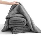 8 Piece Bath Towel Set Grey |2 Oversized Large Bath Sheet, 2 Hand Towels - Image 4