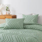 Andency Sage Green Comforter Set Queen, Boho Soft Fluffy Warm Lightweight - Image 6