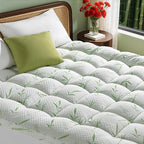 3 Inch Mattress Topper Queen Size, 1500GSM Down Alternative Fill, Cooling Extra by Unknown