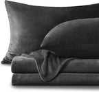 BEDELITE Flannel Sheets Full Size Dark Gray by BEDELITE