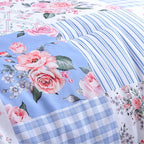 YIKUSH comforters Set Floral Comforter Bedding Set Set Comforter Year-Round All - Image 3