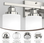 Sailstar Bathroom Light Fixtures, Brushed Nickel Vanity Light Over Mirror - Image 4