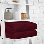 BOUTIQUO 100% Cotton 2 Pack Bath Towel Set 28x55, Eco-Friendly Large Bath Towels - Image 3