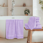 Belizzi Home 8 Piece Towel Set 100% Ring Spun Cotton, 2 Bath Towels 27x54 - Image 3