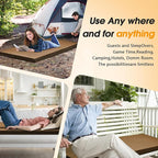 CYMULA Camping Cot Mattress 2in Memory Foam Sleeping Pad, Soft Warm Non-Slip - Image 5