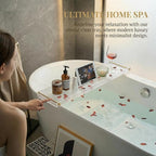 Bathtub Caddy Tray for Luxury Bathroom Bath tub Table Caddy Tray Shelf for - Image 3