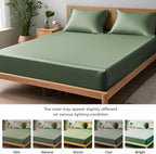 LINENWALAS Fitted Sheet Only Viscose Derived from Bamboo, Bottom Sheet - Image 3