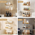 Akinbas 3 Tier Bathroom Organizer Countertop Makeup Perfume Tray Skincare - Image 5