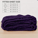 HBHLFZ Full Fitted Sheet Only, Soft Breathable Bottom Sheet - Image 2