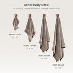 BIOWEAVES 100% Organic Cotton 700 GSM Plush Washcloths 13" x 13" GOTS Certified - Image 6