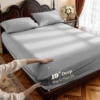 LBRO2M 100% Cotton Sheets Set Deep Pocket 19", 1000 Thread Count Full Size 4 - Image 2