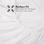 Royale Linens Extra Deep Pocket Twin Fitted Sheet Only - Image 6