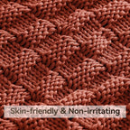 Knitted Weighted Blanket Adults, No Beads Heavy Blanket 36” x 48'' 3lbs - Image 4