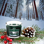 Colonial Candle Winter Woods Scented Jar Candle, 2 Wick, 3.5 oz, Mottled Wax - Image 3