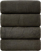 Ycosy 4 Pack Extra Large Microfiber Bath Towels Set, 35x70 inches, Less Lint by Ycosy