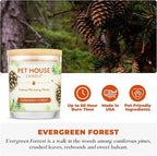Pet House Candle Plant-Based, Clean Burning Long Lasting Scented Pet Odor Candle - Image 2