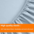 TAIMIT Light Blue King Comforter Set - Image 6