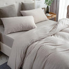 PURE ERA Jersey Knit Duvet Cover Set 100% T-Shirt Cotton Super Soft Comfy 3pc - Image 8