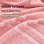 Bath Towels 2 Pack, 30 x 60 Inches, Large 100% Cotton Towels, Comfortable - Image 4