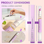 2 Pcs 2-in-1 Cuticle Oil Pusher Pen - Image 6