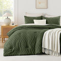 Andency Olive Green Oversized Super King Plus Comforter Set 128x120, Extra by Andency