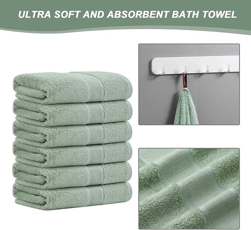 Aibaser Bath Towels, 27x54inch - Image 2