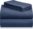 LuxClub 4 PC Full Sheet Set, Breathable Luxury Bed Sheets, Deep Pockets 18" - Image 9