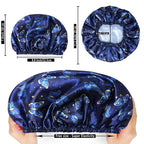 4 PCS Shower Cap for Women, Elastic and Reusable Bath Caps, Double Layers - Image 4