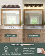 Bathroom Light Fixtures Over Mirror, 5-Light Oil Rubbed Bronze Bathroom Vanity - Image 5