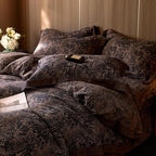 mixinni Duvet Cover Set Queen, Vintage Opulence Yarn-Dyed Jacquard Double-Layer - Image 2