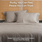 Pillow Cases Queen Size Set of 2 Pillowcases 100% Viscose from Bamboo Cooling - Image 2
