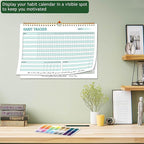 Habit Tracker Calendar, Daily Weekly Goal and Habit Tracker Journal, 12 Months - Image 6