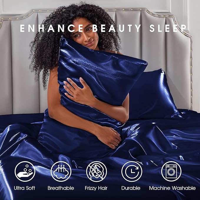 FreshCulture Satin Sheets Full Size - Image 7