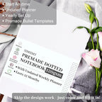 Premade Dotted Journal Notebook, Pre-made Dot Grid Notebook - Image 2