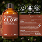 SU JUABA Clove Essential Oil 4 Oz, 100% Pure & Natural Aromatherapy Oil - Image 6