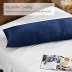 Bare Home 100% Rayon Made from Bamboo Luxury Body Size Cooling Pillowcase - Image 3