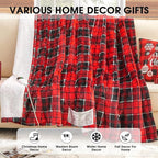 OCTROT Red Christmas Heated Blanket Electric Throw 50X60, Heating Throw Gift - Image 7