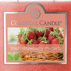 Colonial Candle Fresh Strawberry Rhubarb Scented Jar Candle, 2 Wick, 3.5 oz - Image 6