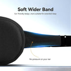 Blackout Sleep Mask for Men & Women: Weighted 3D Contoured Night Eye Cover - Image 5