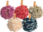 Fishent Loofah - Bath Sponge, 3 Pack 60G Large Shower Mesh Ball Soft Pouf Body - Image 9