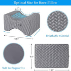 BlissTrends Memory Foam Knee Pillow, Knee Pillow - Image 3