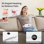 NOWWISH Heating Pad for Period Cramps Pain Relief, Portable Electric Cordless - Image 3