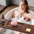 Luxury Teak Bathtub Tray for Freestanding Bath - Image 6