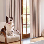 jinchan Chenille Blackout Curtains 84 Inches Long 2 Panels Light Pink Thermal - Image 5